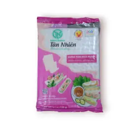 Bánh Tráng Siêu Mỏng Tân Nhiên 120G – Siêu Mỏng, Mềm Hơn, Dai Hơn – 100% Thành Phần Tự Nhiên